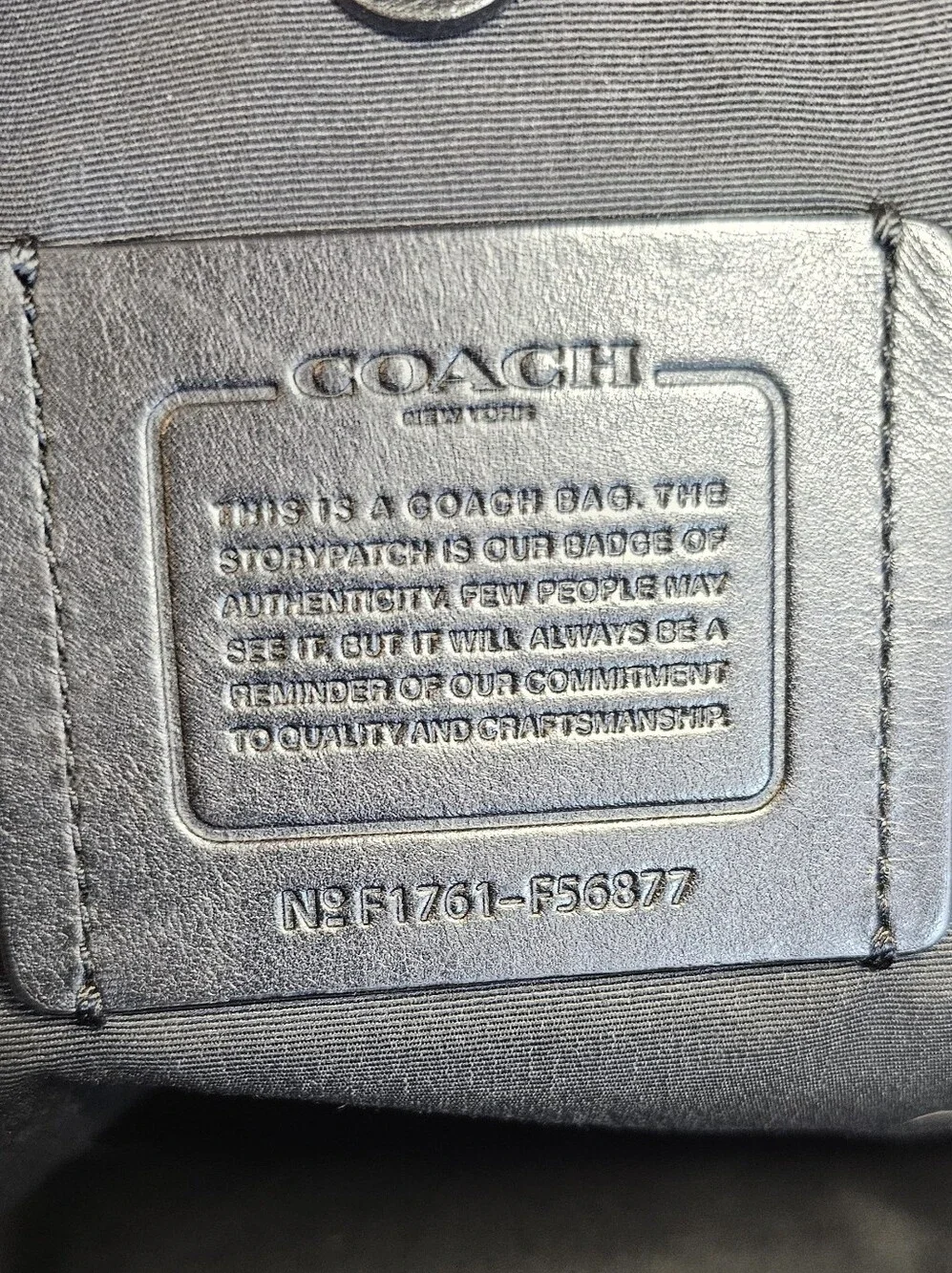 Coach Terrain Sling Pack / Body Bag (Model F56877)